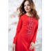 Embroidered dress "Fantasy" Red